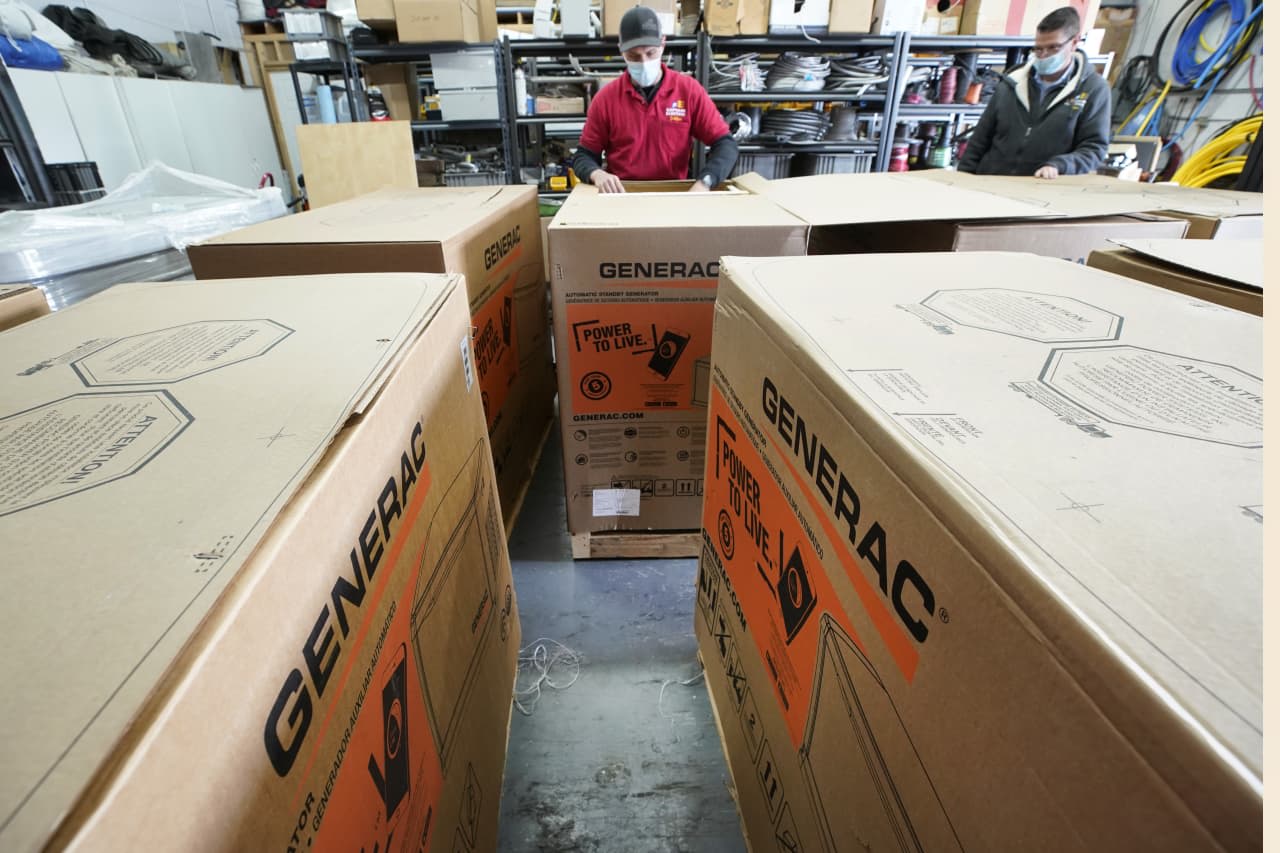 Generac’s stock soars more than 30% after Amazon deal cements company’s status as an AI power player