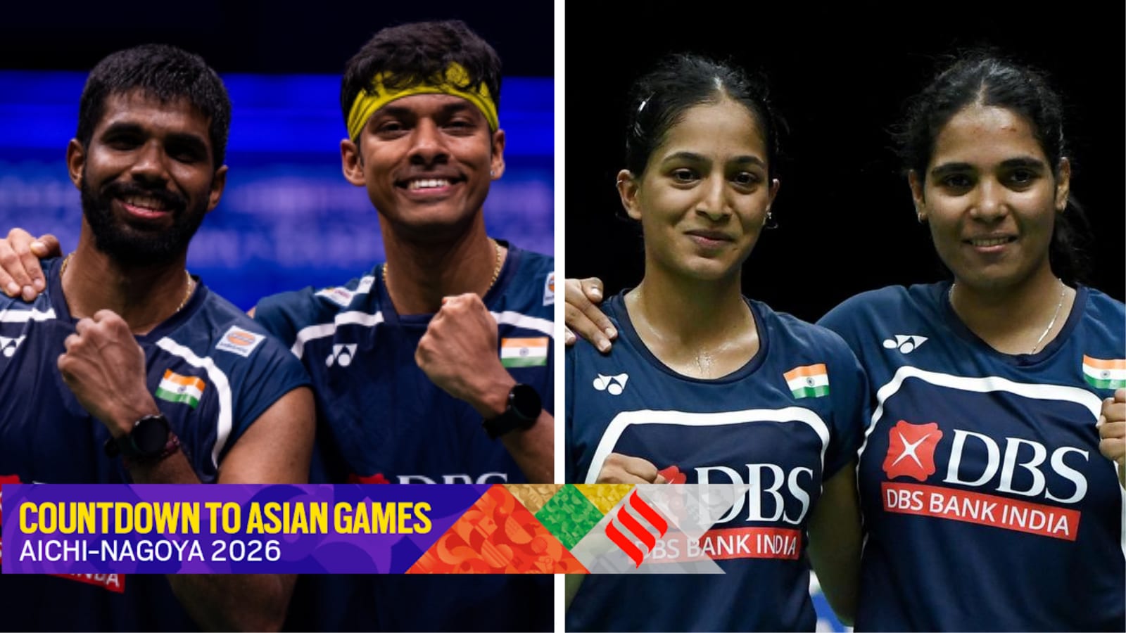 Asian Games: Satwik, Treesa at the net, Chirag and Gayatri smashing from the back