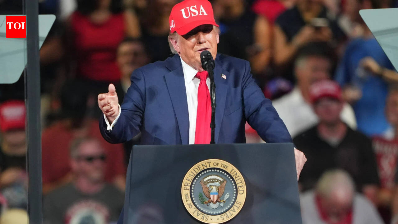 'Oh it's a she': Trump stops speech to address someone in the crowd