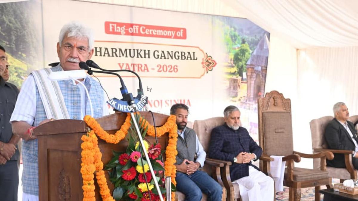 Jammu and Kashmir L-G flags off the Harmukh-Gangbal pilgrimage