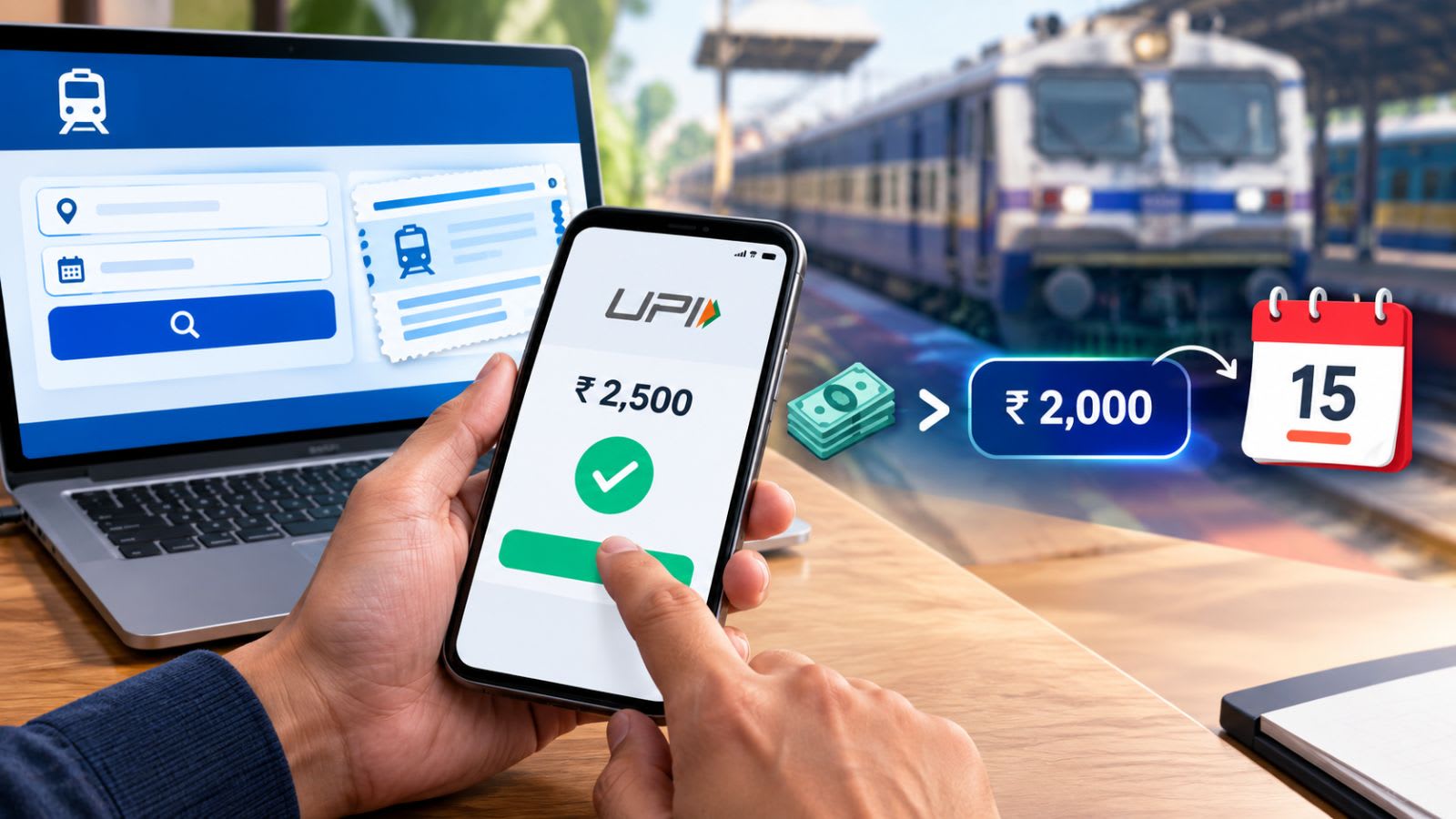 Railway ticket booking: What happens when you pay more than Rs 2,000 via UPI from October 15?