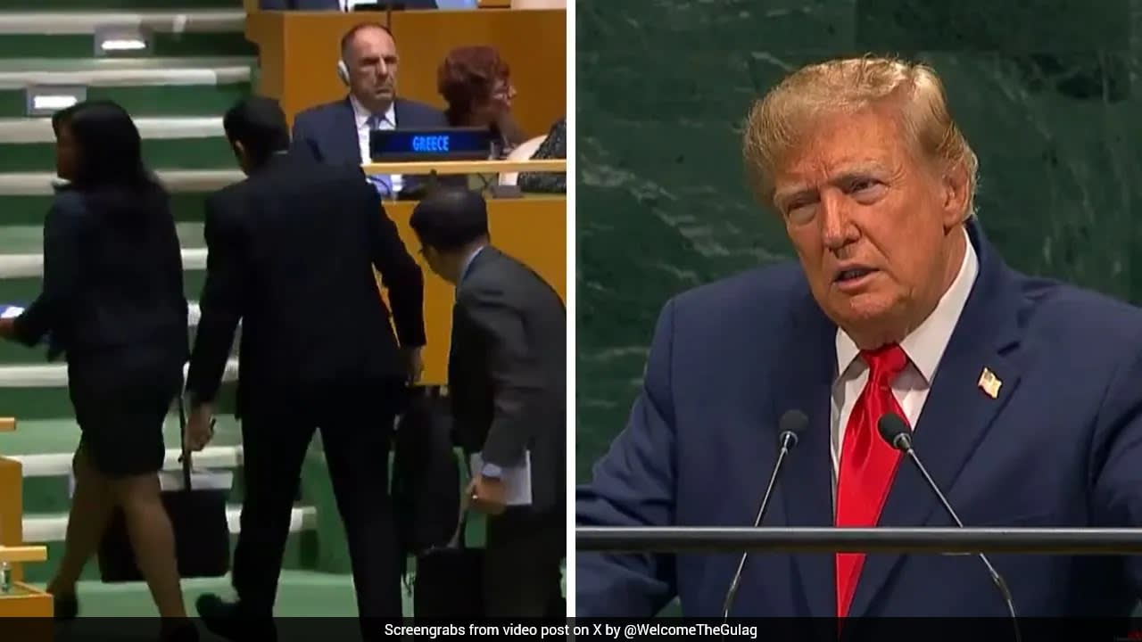 Cuba Diplomats Stage Walk Out After Trump's Island "Will Fall" Remark At UN
