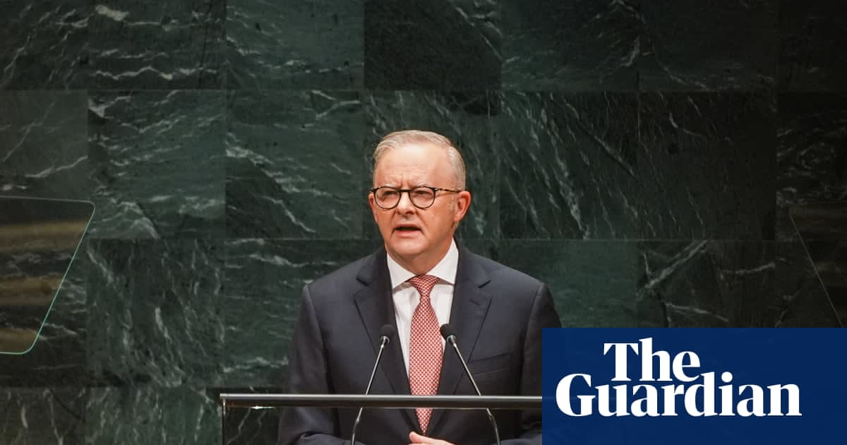 ‘We can’t ignore AI or prevent it,’ Anthony Albanese tells UN general assembly – video