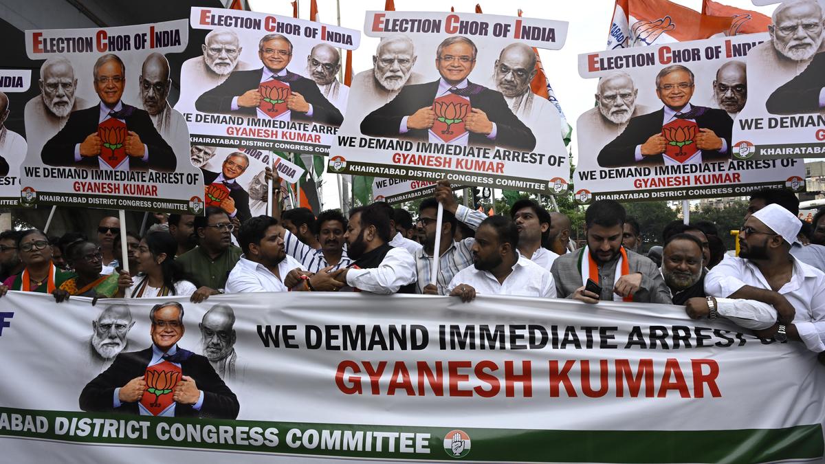 Telangana Congress protest against ECI’s SIR handling on September 28