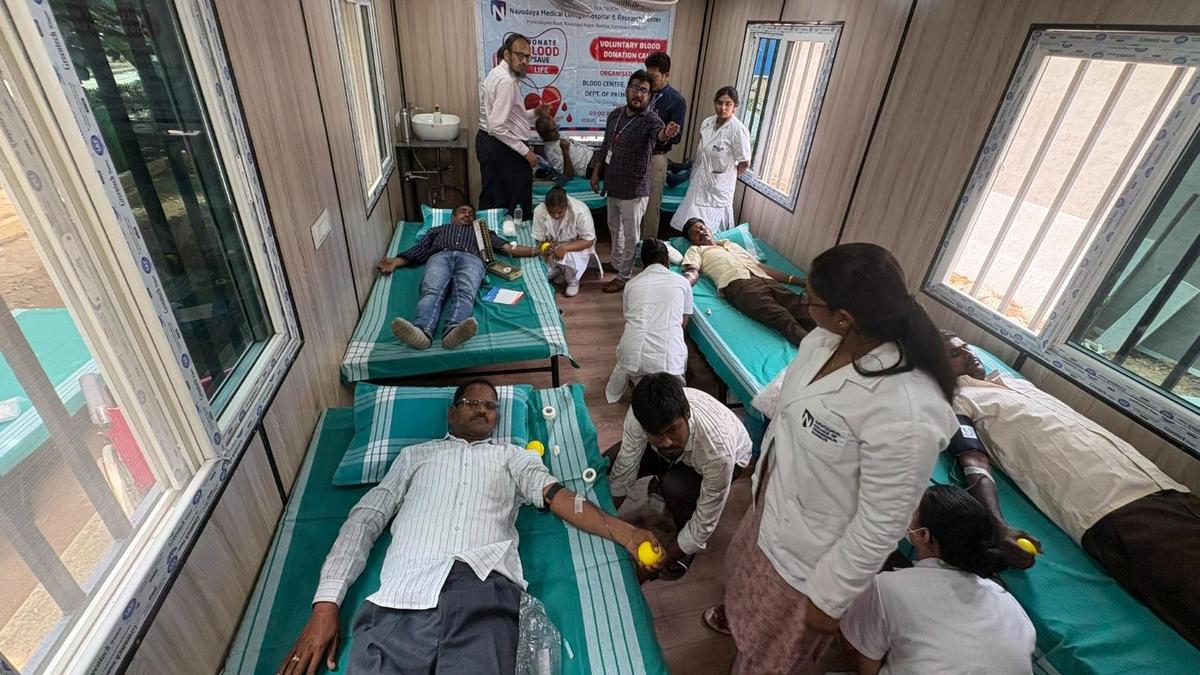 Blood donation camp held in Raichur