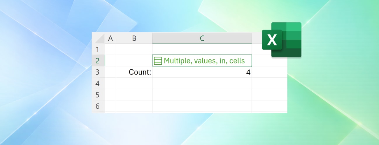 Excel now supports multiple values in a single cell