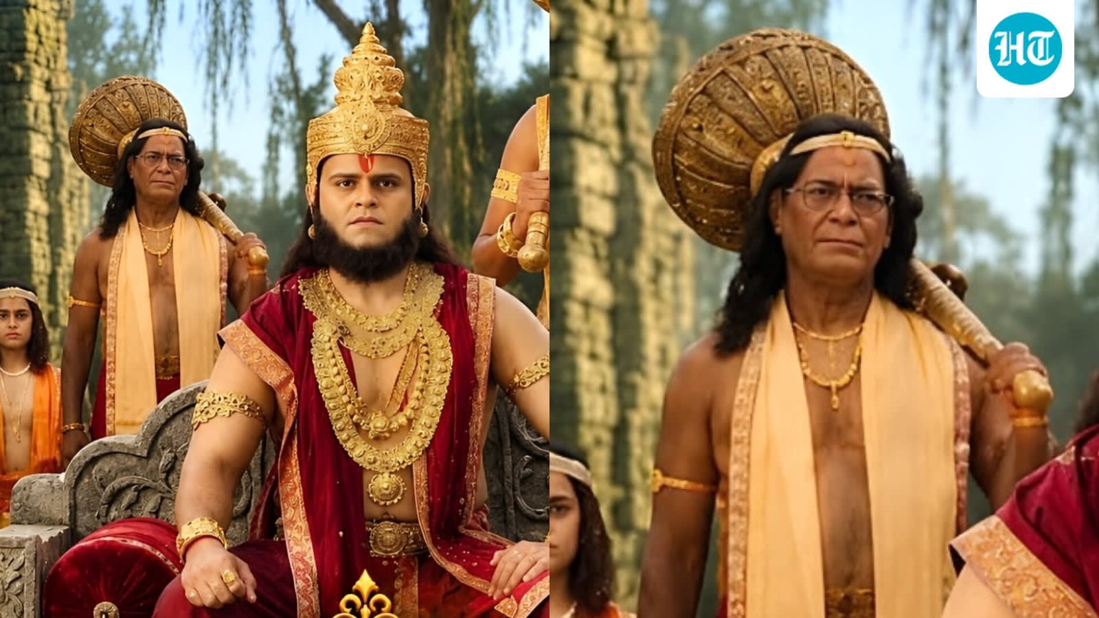 Mahakavya Shri Ramayan Katha poster leaves internet puzzled over vanar wearing glasses: ‘Yeh kaisi movie banayi hai?’