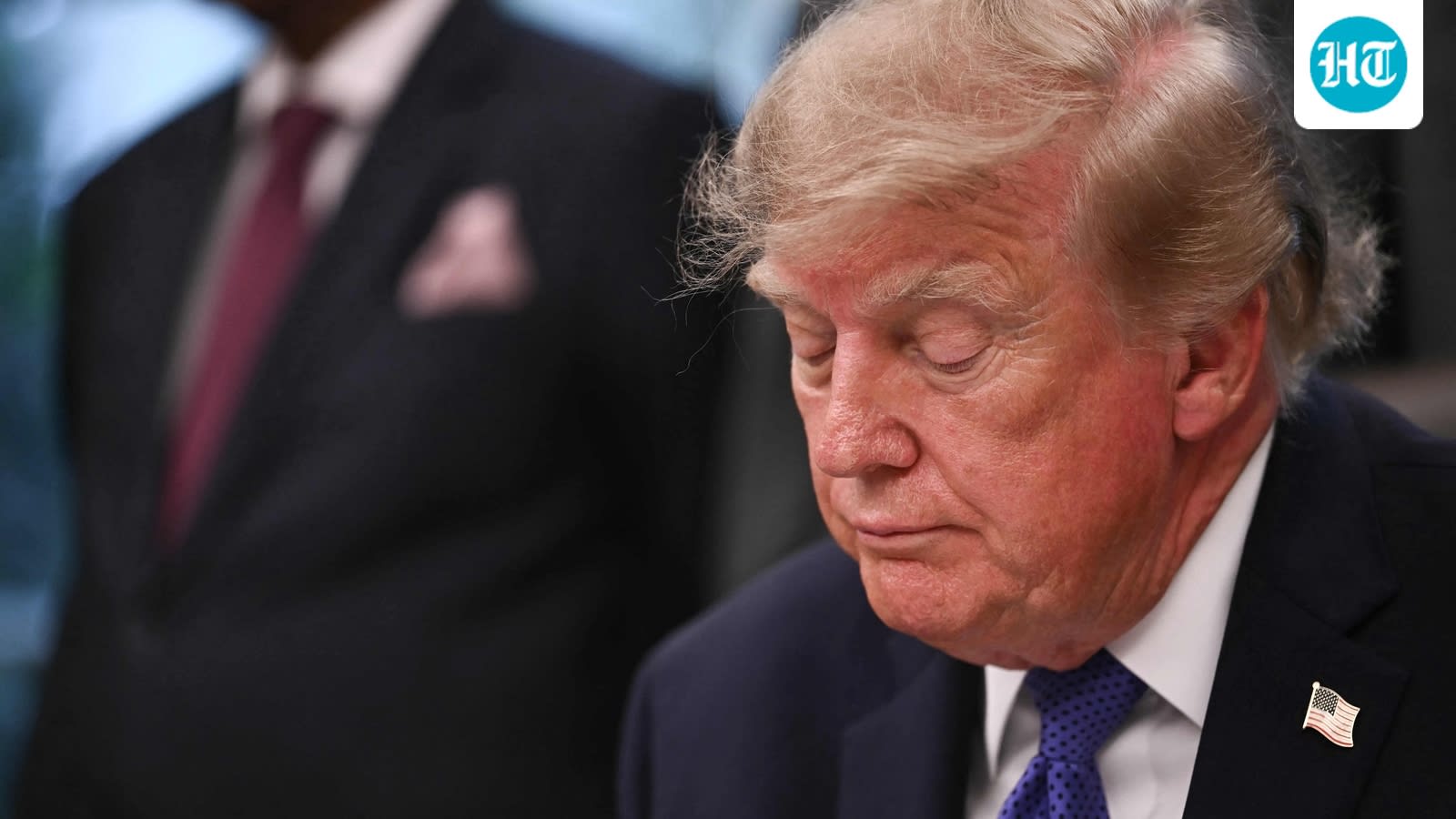 Trump mocks 'Sleepy Joe', then appears to doze off during $15B steel plant announcement