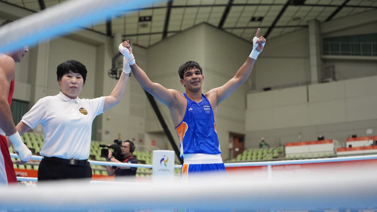 Ankush Panghal beats reigning world champ to get within a win of Asian Games boxing gold
