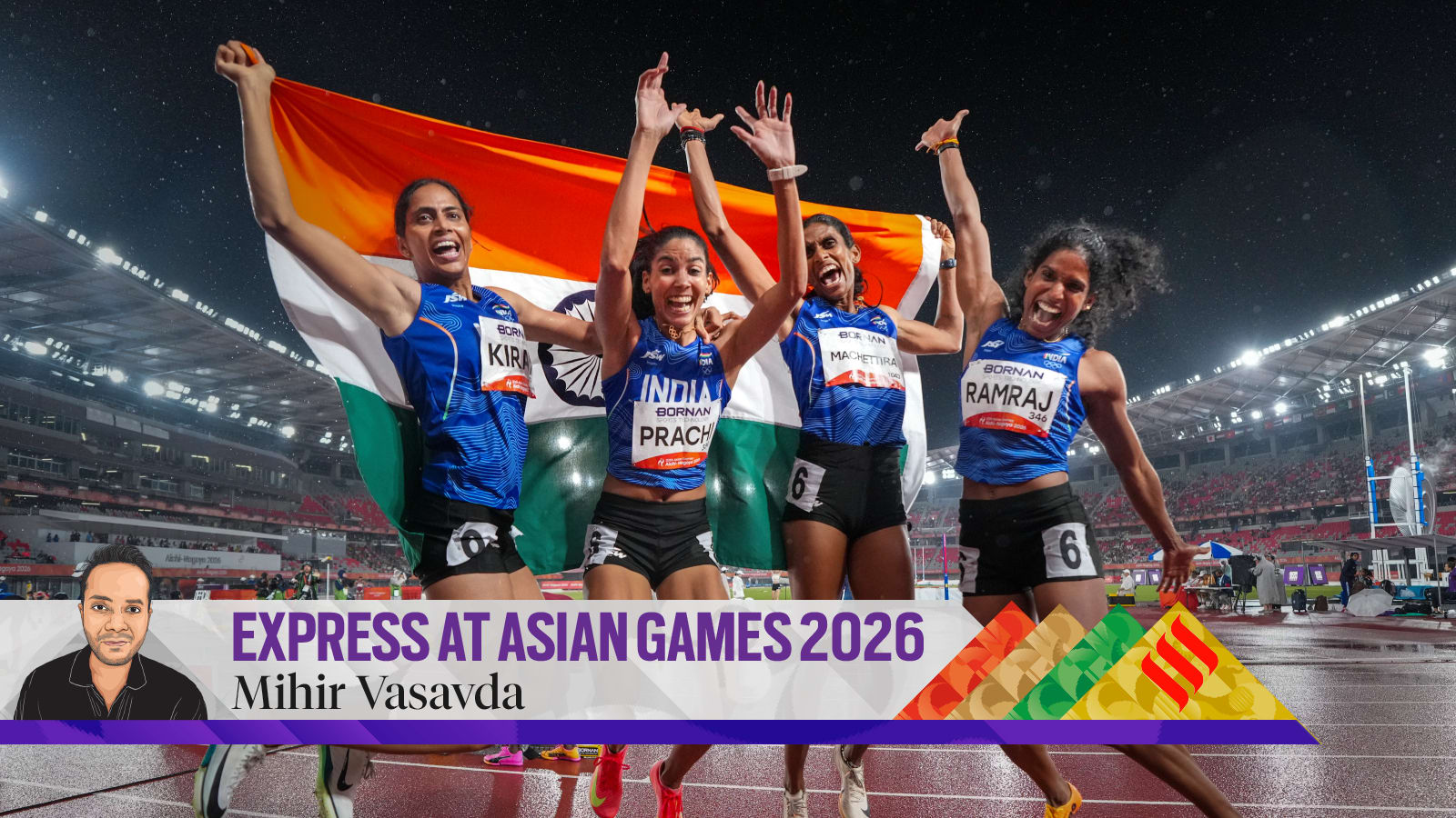 Four women, many struggles, one gold: India’s 4x400m relay team wins title