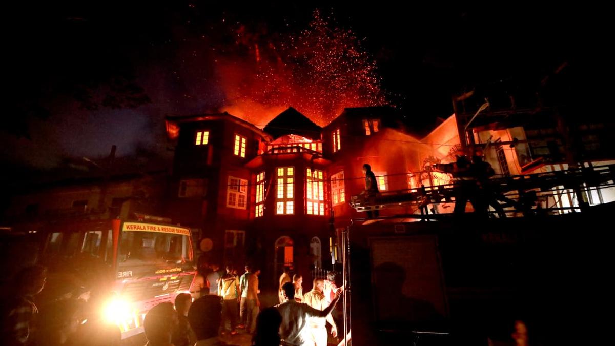 Major fire engulfs Fort Kochi’s historic Koder House