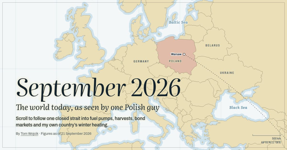 September 2026: The world today, as seen by one Polish guy
