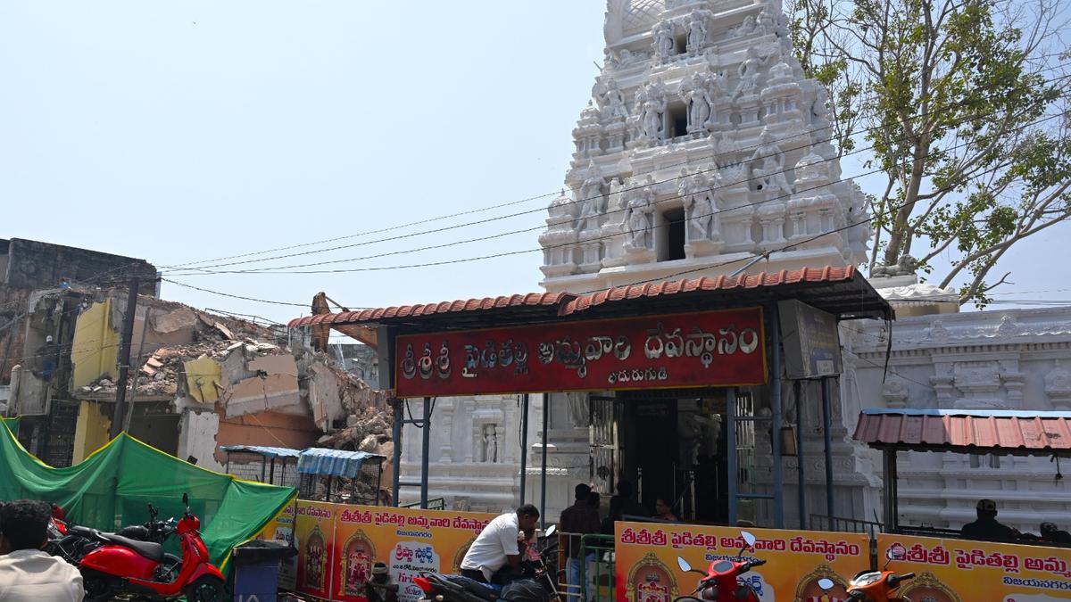 Rebuilt Pydithalli Ammavaru temple in Vizianagaram ready for Sirimanotsavam on October 27