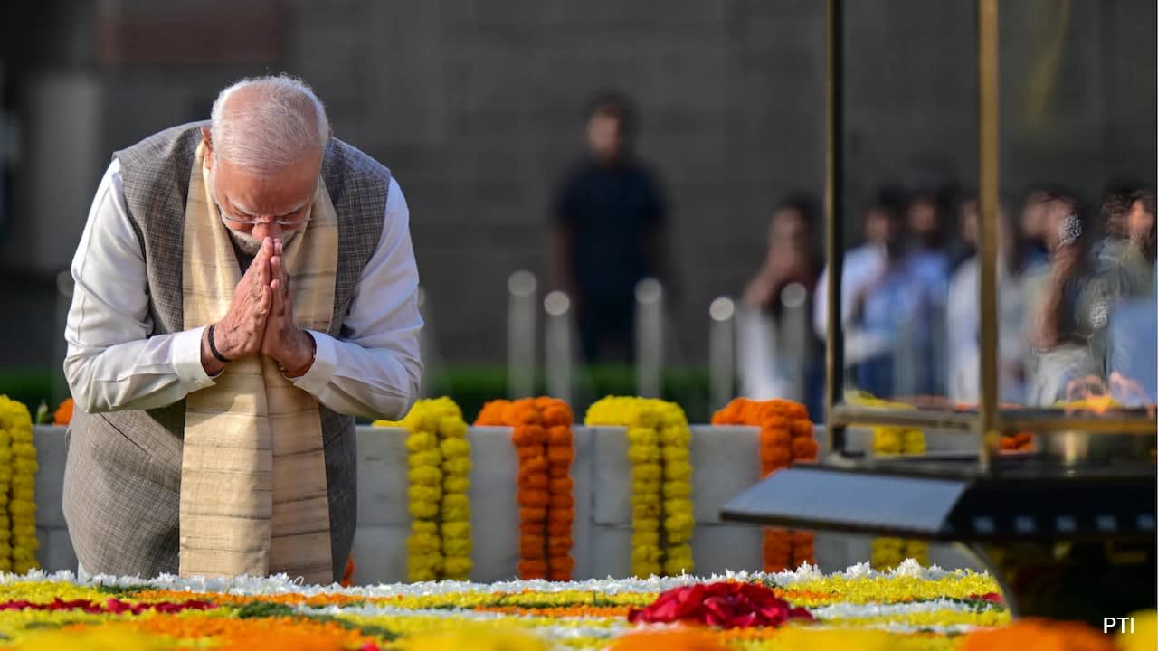 PM Modi Pays Tribute To Mahatma Gandhi On His Birth Anniversary