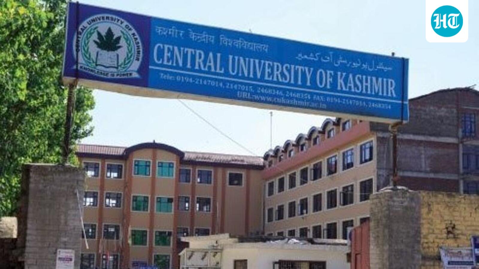 Central University of Kashmir chemistry HoD faces sexual harassment probe