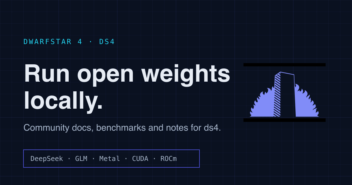 From the creator of Redis; run LLM locally with ds4