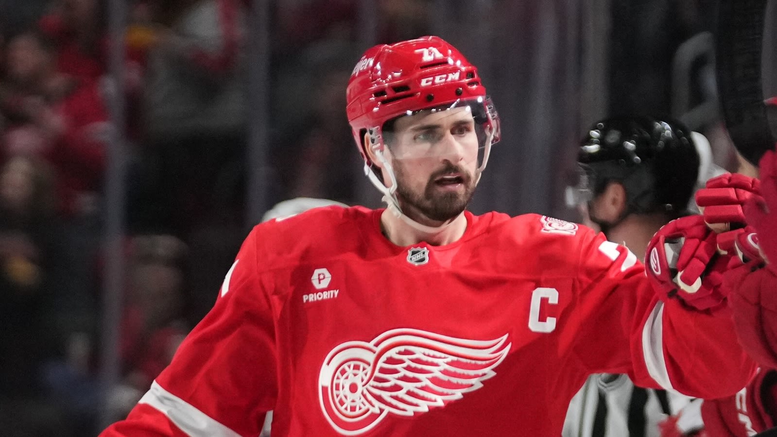 Why is Dylan Larkin not playing tonight vs Rangers? Is he injured? Latest as Wings center gets booed before season opener