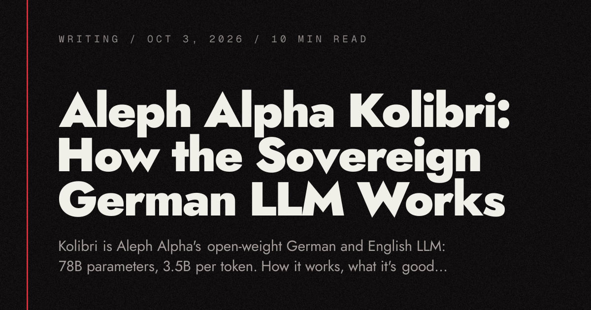 Show HN: Germany's new sovereign AI model Kolibri