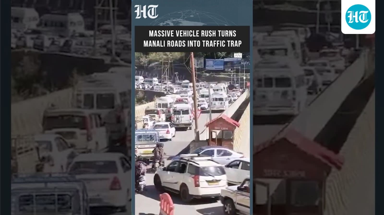 Watch: Manali Turns into Parking Lot? Tourist Rush Creates Endless Vehicle Queues