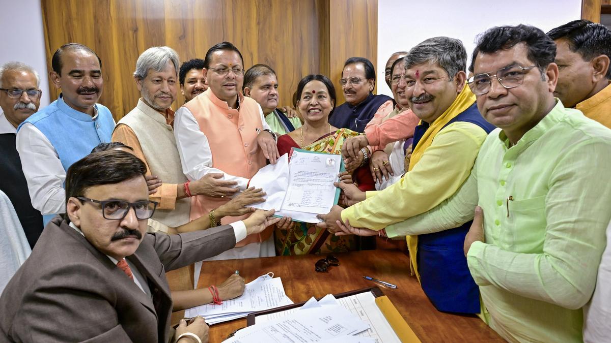 BJP’s Dinesh Arya files Rajya Sabha  nomination; eyes regional, caste balance in Uttarakhand