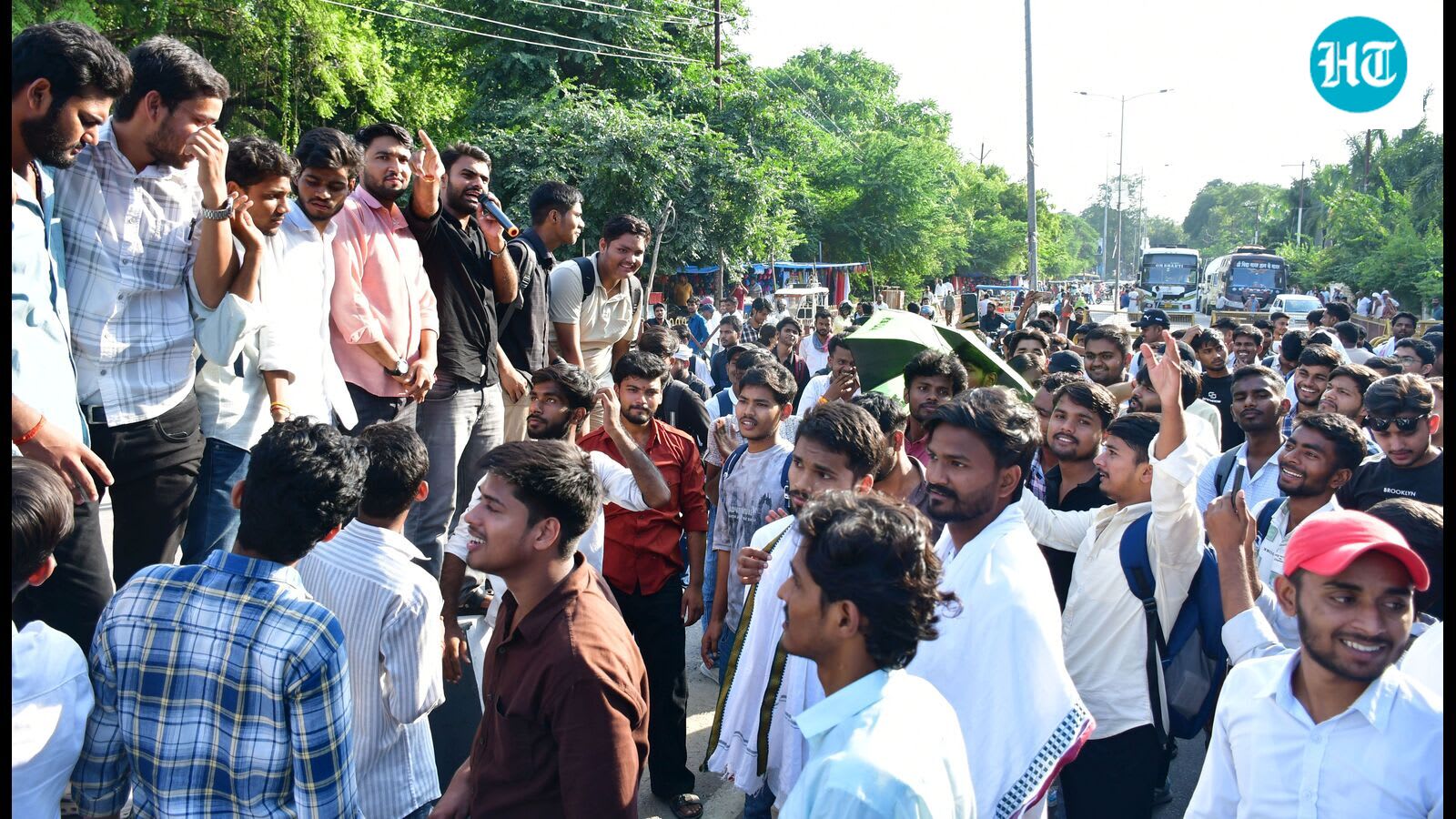 Fee hike, seat cuts: Students’ protest brings traffic to halt for 7 hrs in Prayagraj