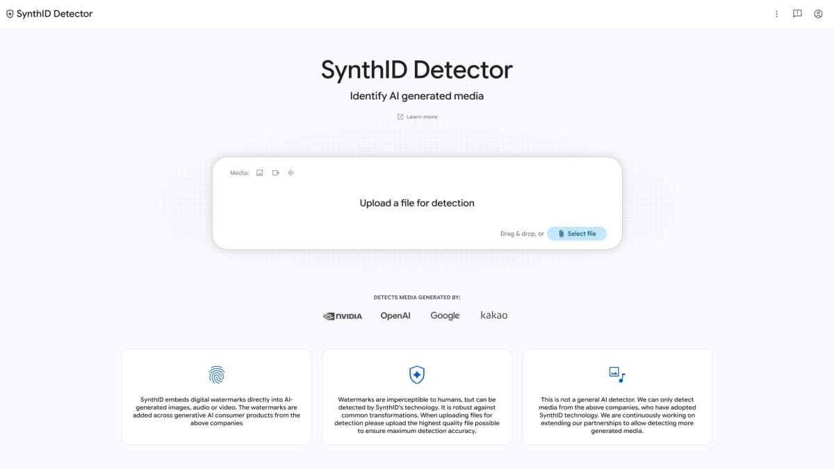 Google’s new SynthID website can identify AI-generated media