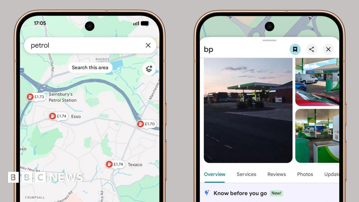 Fuel prices added to Google Maps as petrol and diesel costs soar