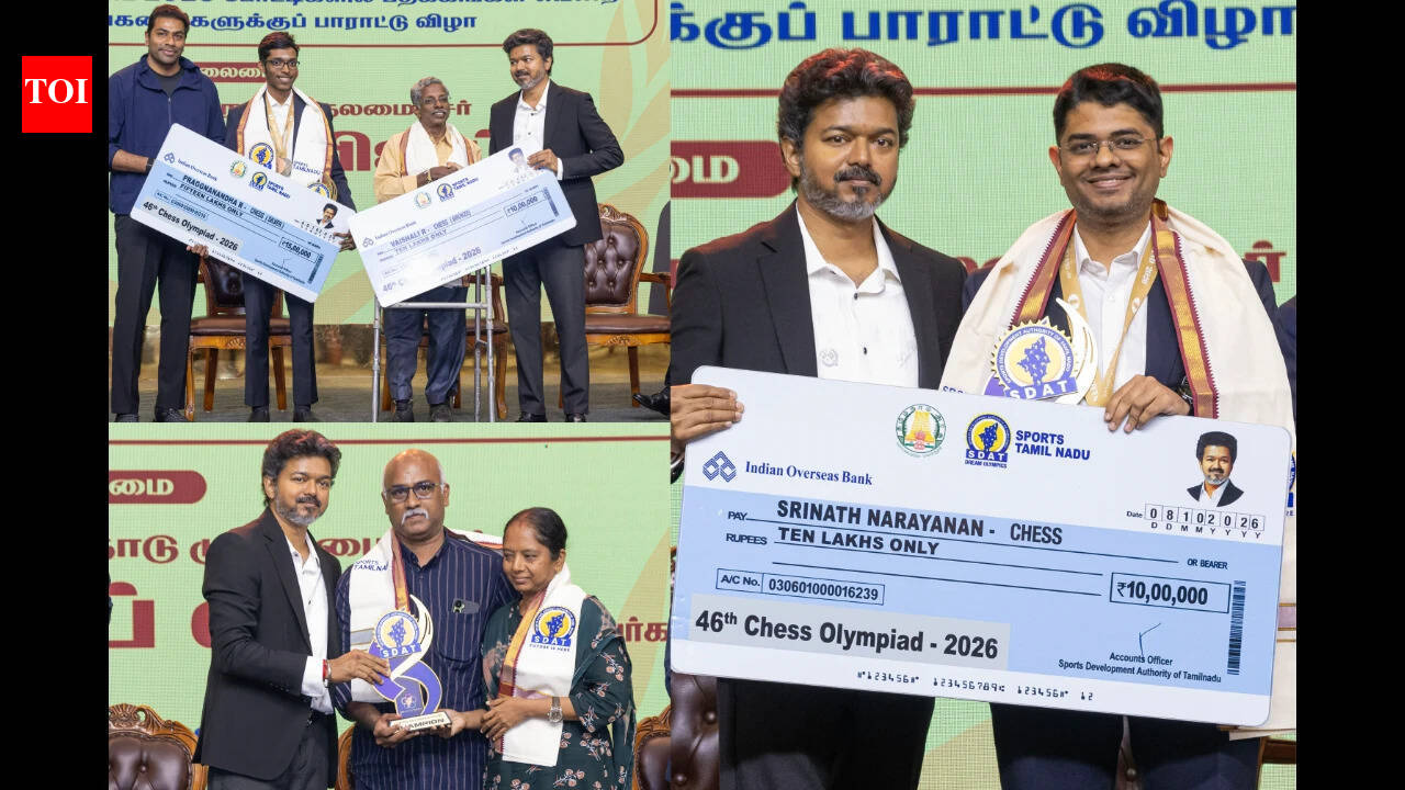 Gukesh, Pragg get Rs 15 lakh each as TN awards Rs 60 lakh to Olympiad medallists
