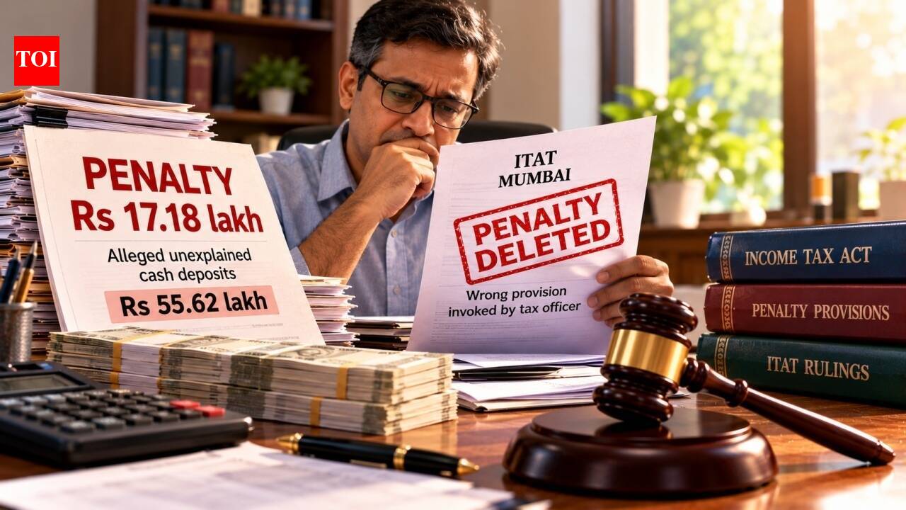 Man faces Rs 17.18 lakh tax penalty over Rs 55.62 lakh unexplained deposits; ITAT gives relief