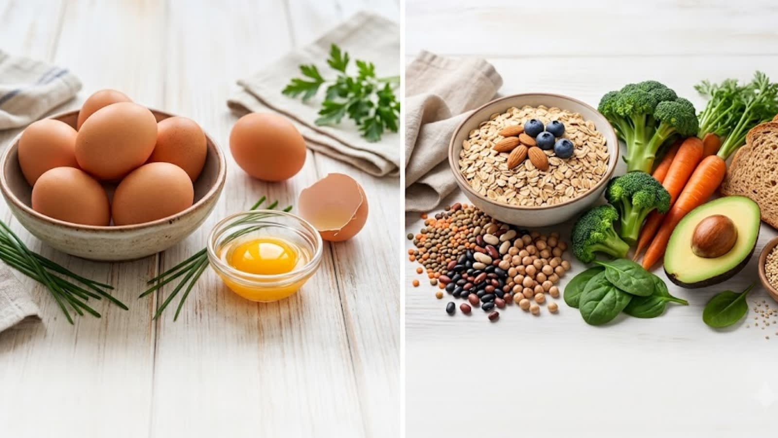 Egg has 6g protein and almost no fibre: 5 foods that give you both