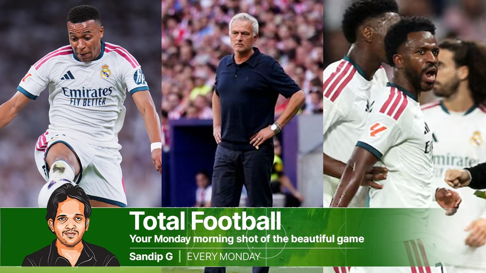 Jose Mourinho’s puzzle to solve:  Vinicius Junior & Kylian Mbappe