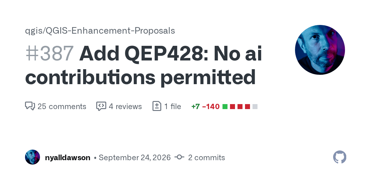 QGIS bans AI assisted contributions