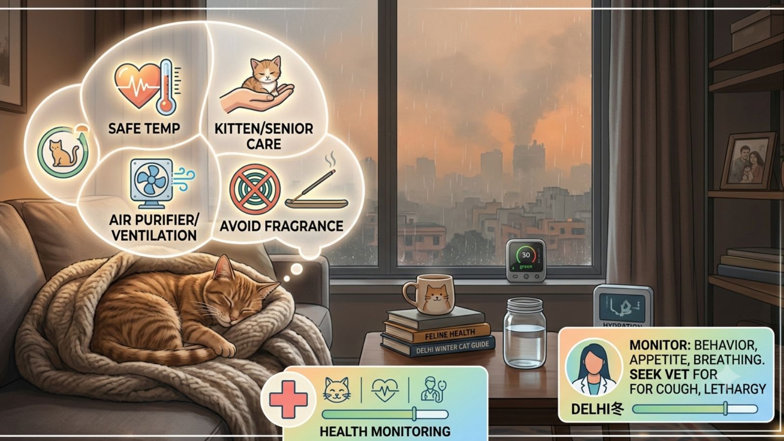 How Delhi winter can affect your cat’s health