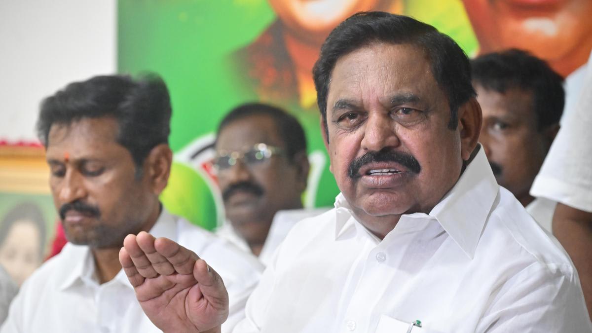 Edappadi Palaniswami criticises TVK-led Tamil Nadu government over electricity purchase at high rate