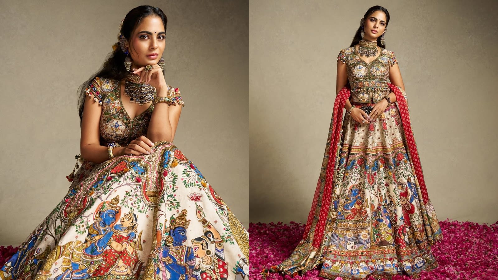 10 artisans, 90 days, 2000 hours: The making of Isha Ambani’s Radha-Krishna inspired Navratri ensemble