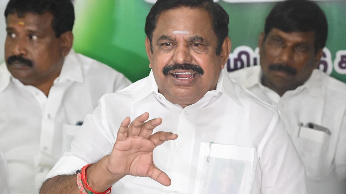 Palaniswami alleges ‘mega corruption’ in TVK’s power purchase