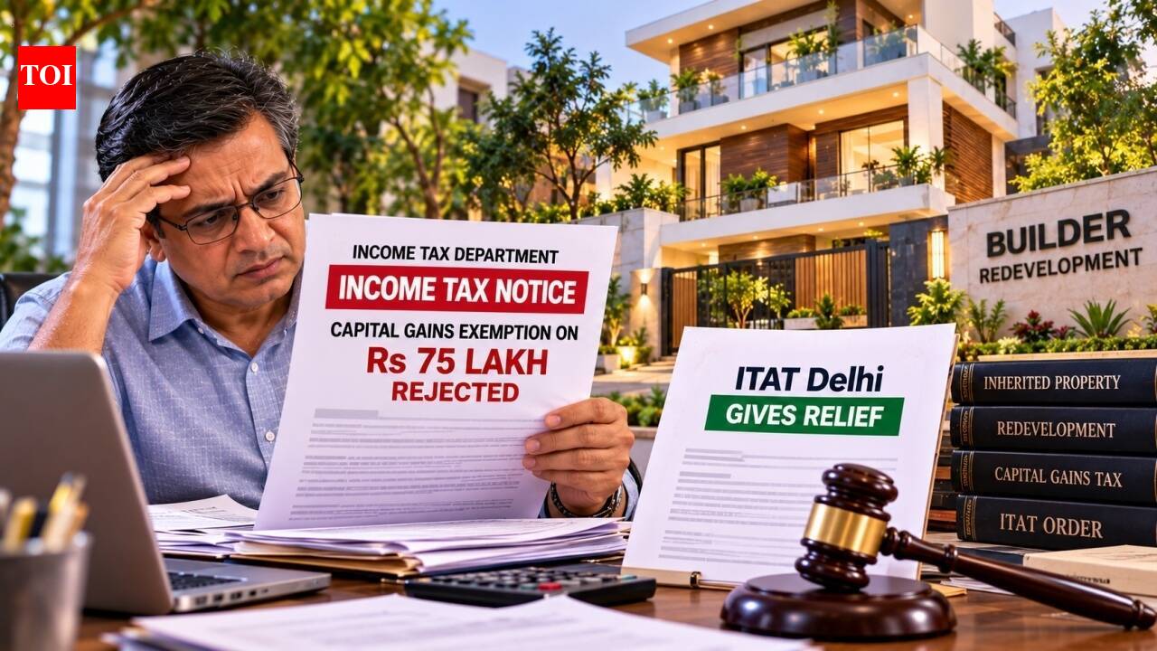 Taxman denied exemption on 3 floors after Rs 75L builder deal; ITAT grants relief