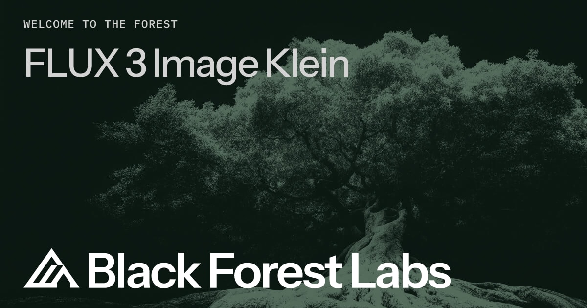 Flux 3 Image Klein: open weights, 5.6B parameters