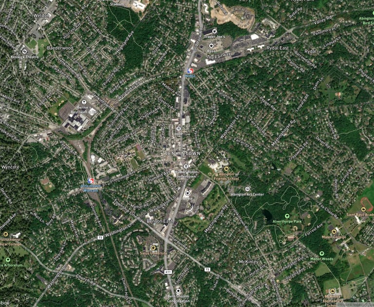 Map of Jenkintown