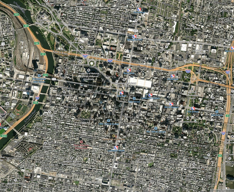 Map of Philadelphia