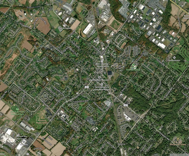 Map of Hatfield