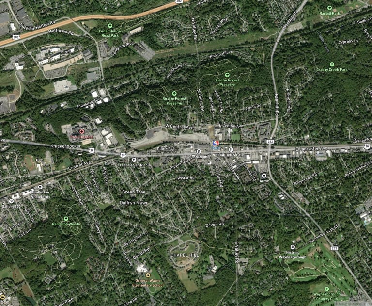 Map of Paoli