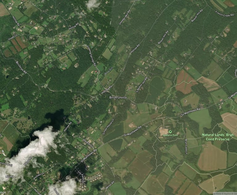 Map of Birchrunville