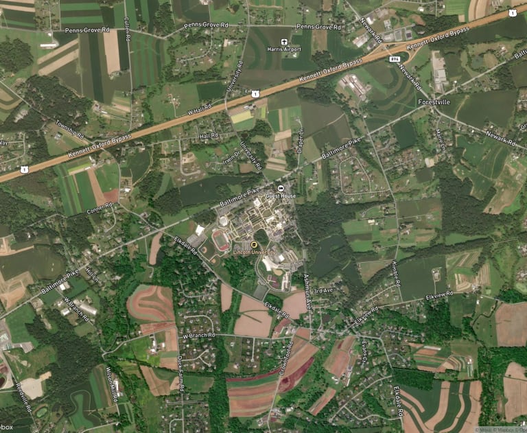 Map of Lincoln University