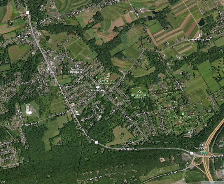 Map of Conyngham