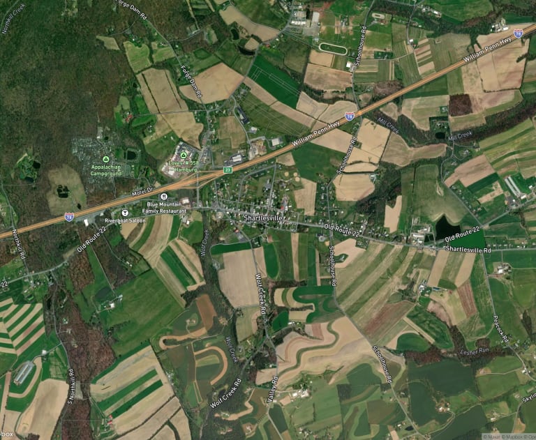 Map of Shartlesville