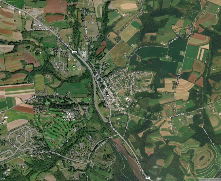 Map of Bernville