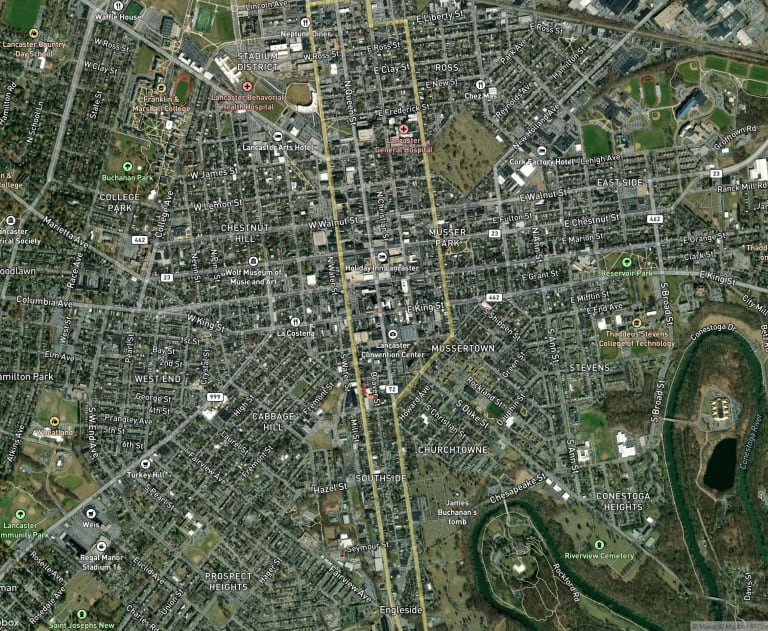 Map of Lancaster