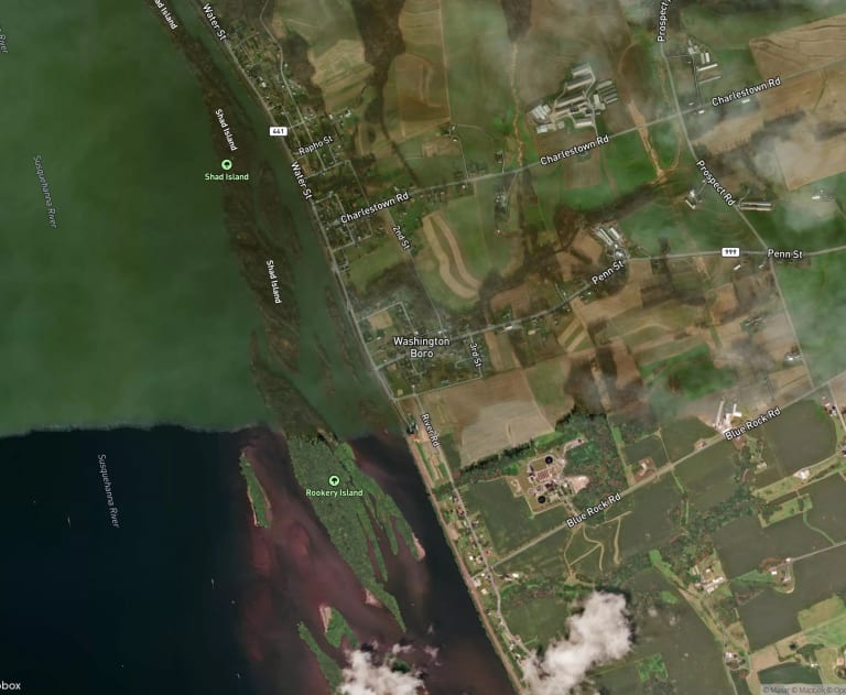 Map of Washington Boro