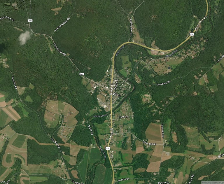 Map of Picture Rocks